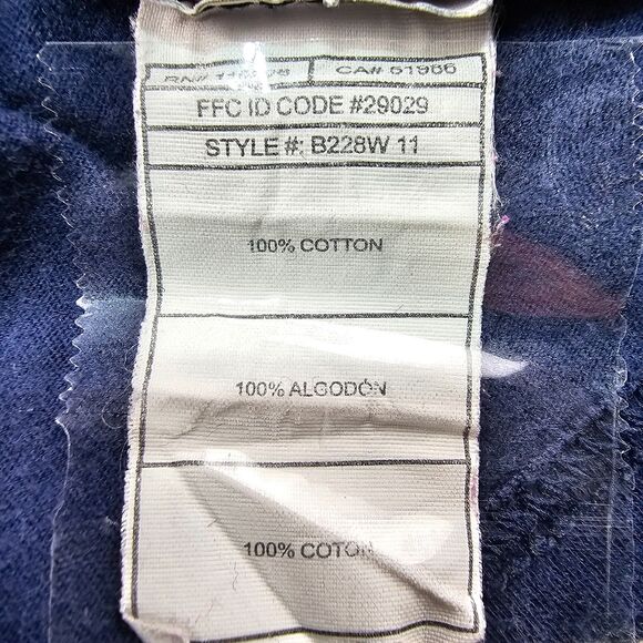 Adidas Retro Style Michigan University V-Neck Football T Blue Women's Size S - Picture 6 of 10